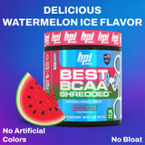 Disolución en agua fría de BPI Best BCAA Shredded para hidratación