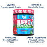 Vaso con BPI Best BCAA Shredded preparado para entrenamiento