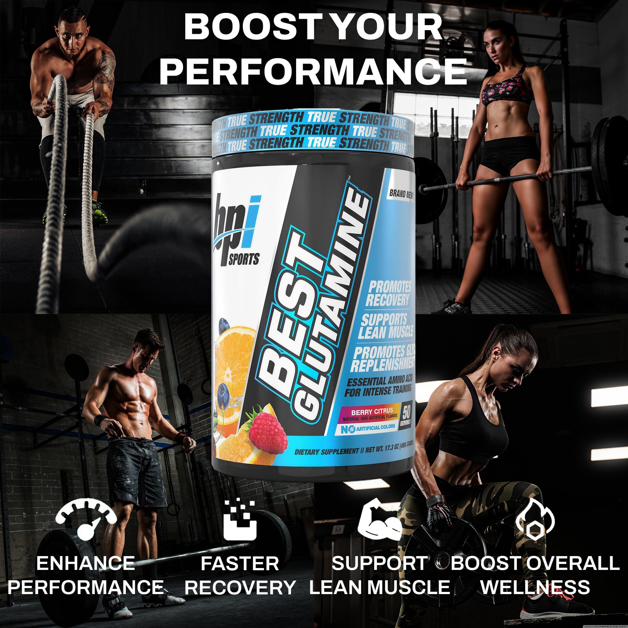 BPI Sports Glutamina L, uso preentrenamiento para posible energía