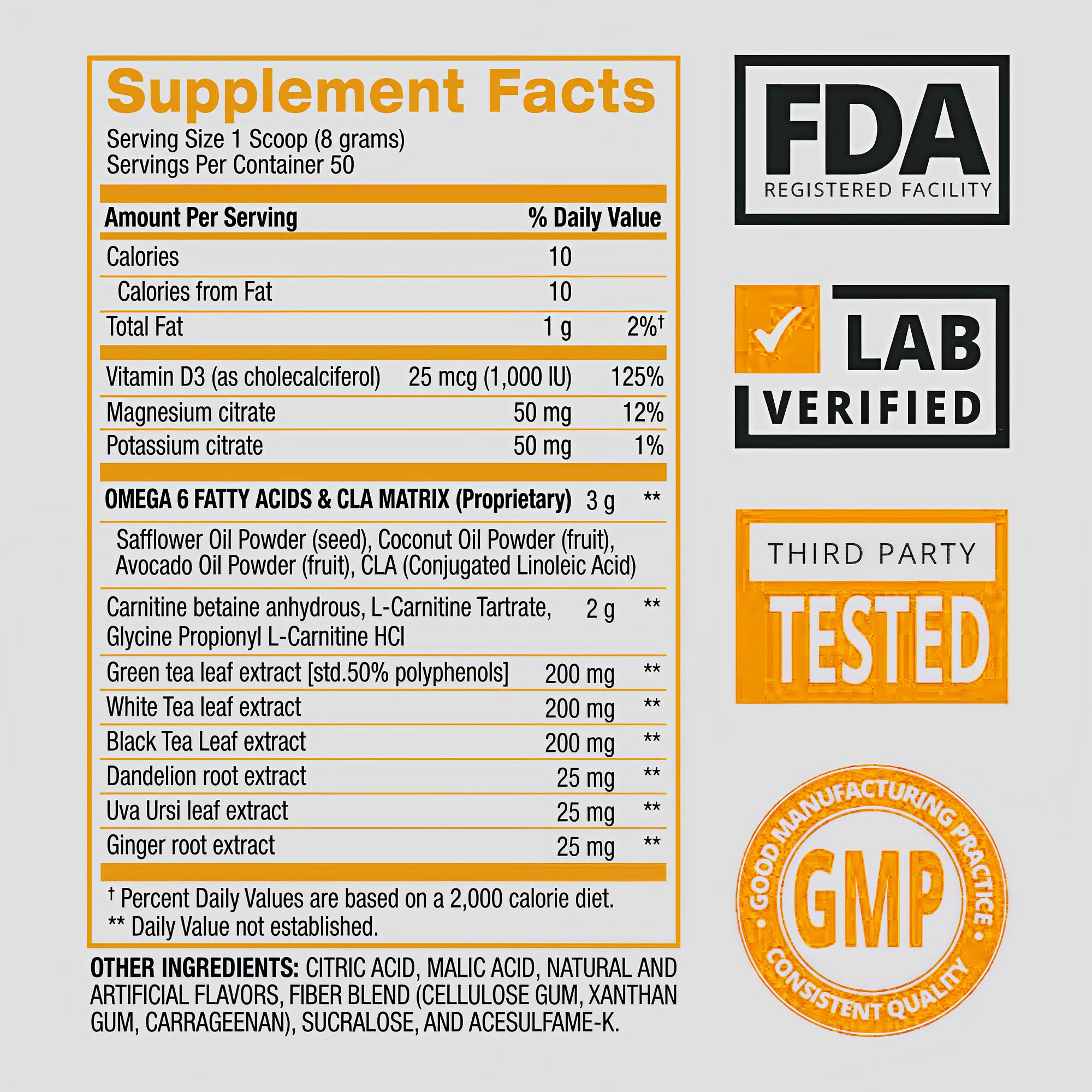 Frasco de BPI Sports CLA y Carnitina Shredded destacando beneficios metabólicos.
