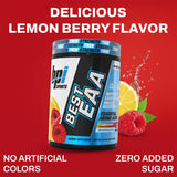Dosificador de EAA de BPI Sports para medir porciones con sabor Limón-Frutos Rojos.