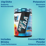Fórmula de hidratación con agua de coco y electrolitos, EAA de BPI Sports.