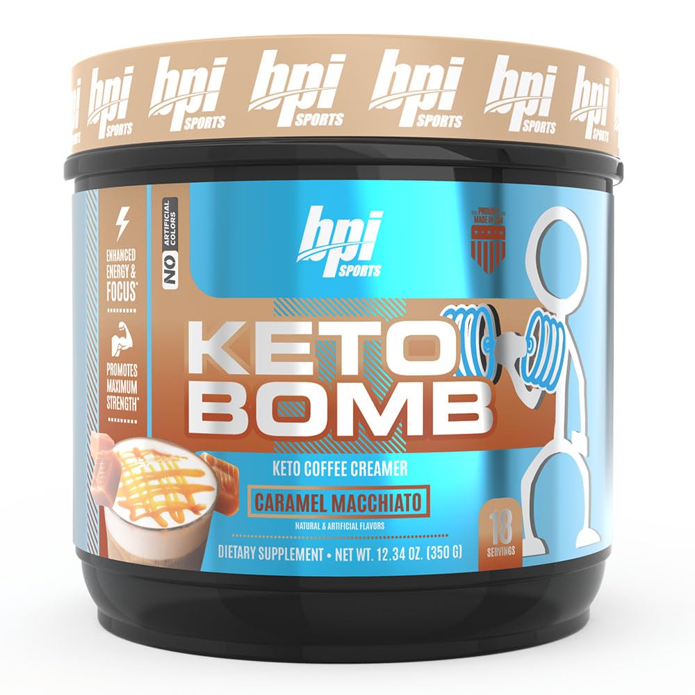 Keto Bomb crema café sabor caramelo macchiato para energía sostenida