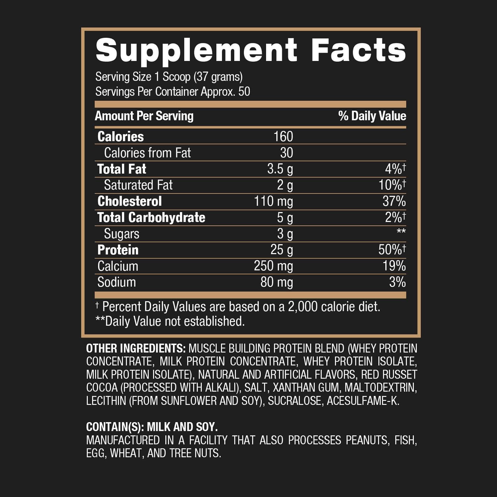 Prueba de terceros de Whey HD Iso, pureza verificada.