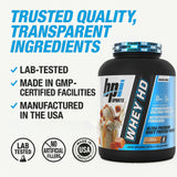 BPI Sports Whey HD: sabor galleta de chocolate para tentempié delicioso.