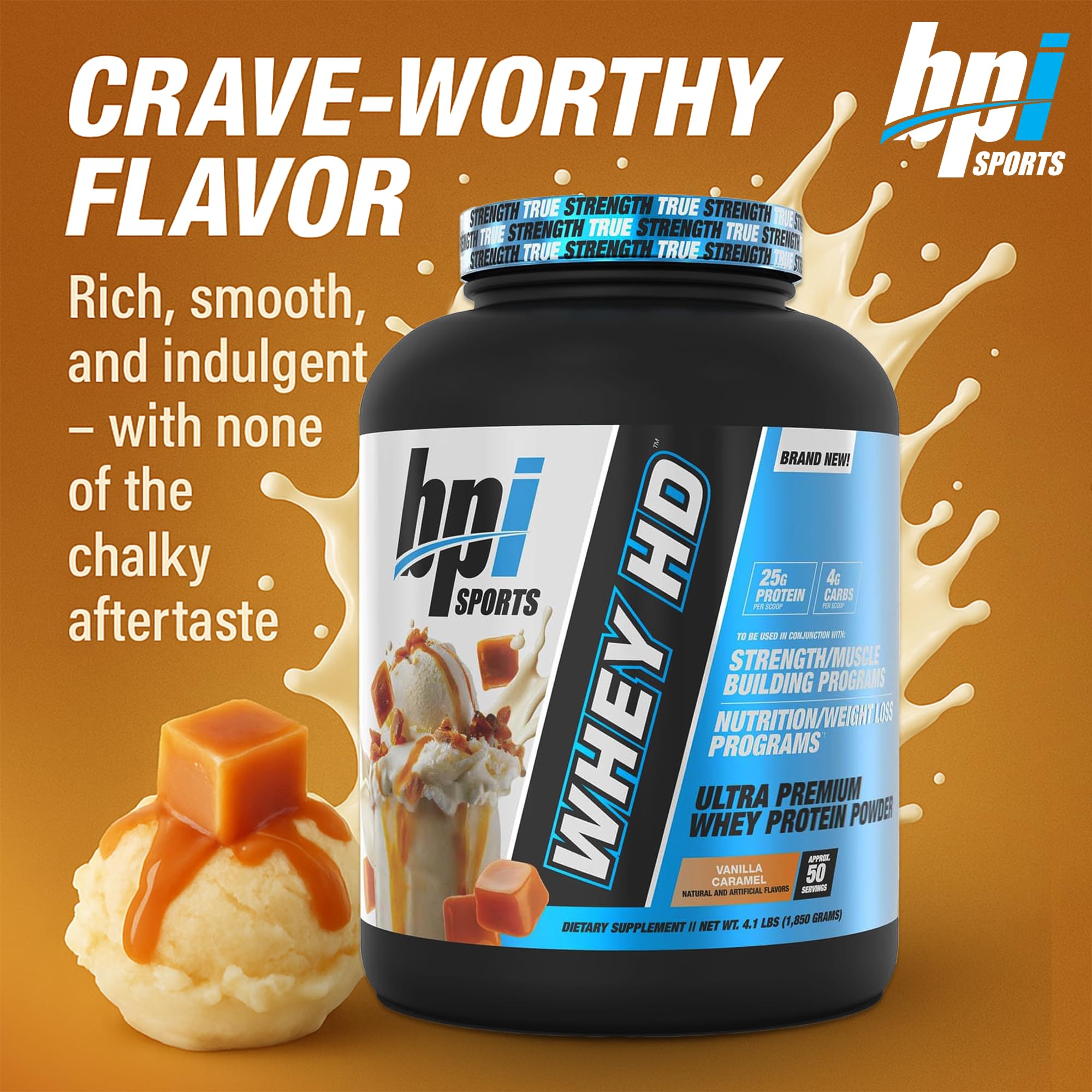 BPI Sports Whey HD: vaso para mezclar batido suave y rápido.