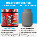 BPI Sports 1.M.R Vortex, ingredientes clave para energía y enfoque.