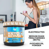 BPI Sports Keto Bomb ofrece energía para entrenos y vida diaria gracias a MCT y electrolitos.