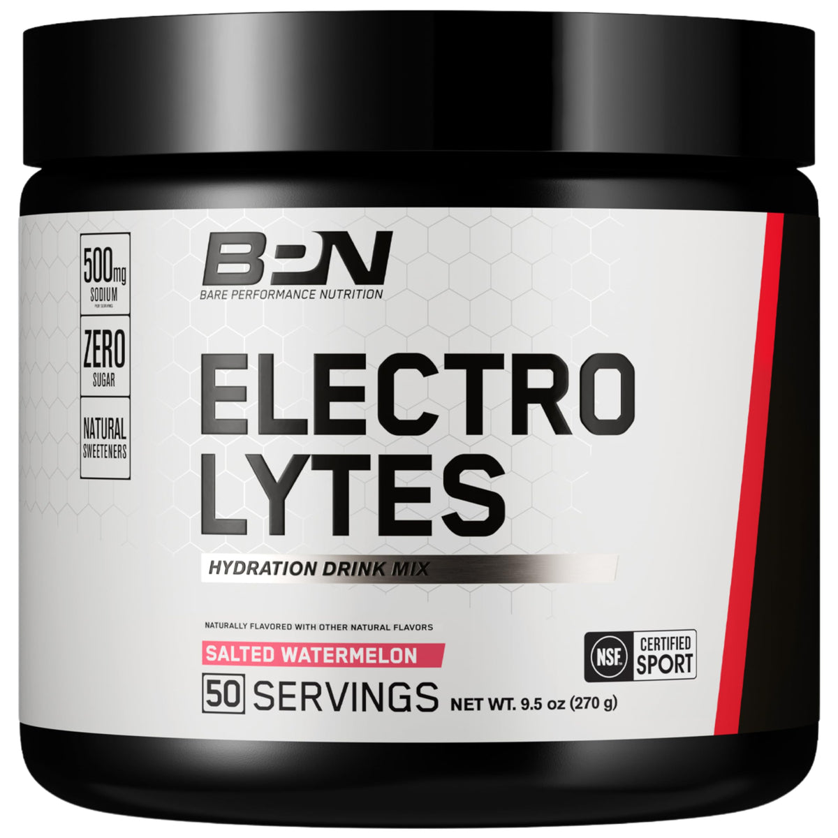 Electrolitos BPN: mezcla de hidratación sabor sandía salada para entrenos.