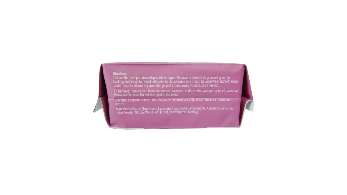 B-Pure almohadillas sin fragancias añadidas para uso suave y limpio.