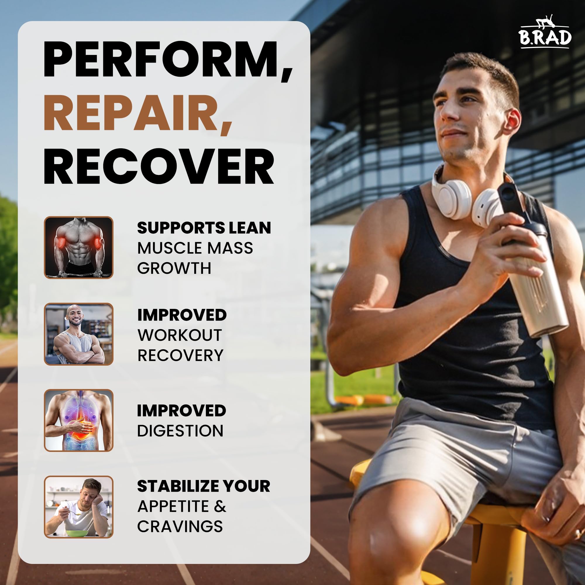 Mezcla rápida de B.rad Whey en agua, sabor neutro para batidos