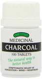 Bragg carbón activado tabletas 300 mg para alivio digestivo suave.