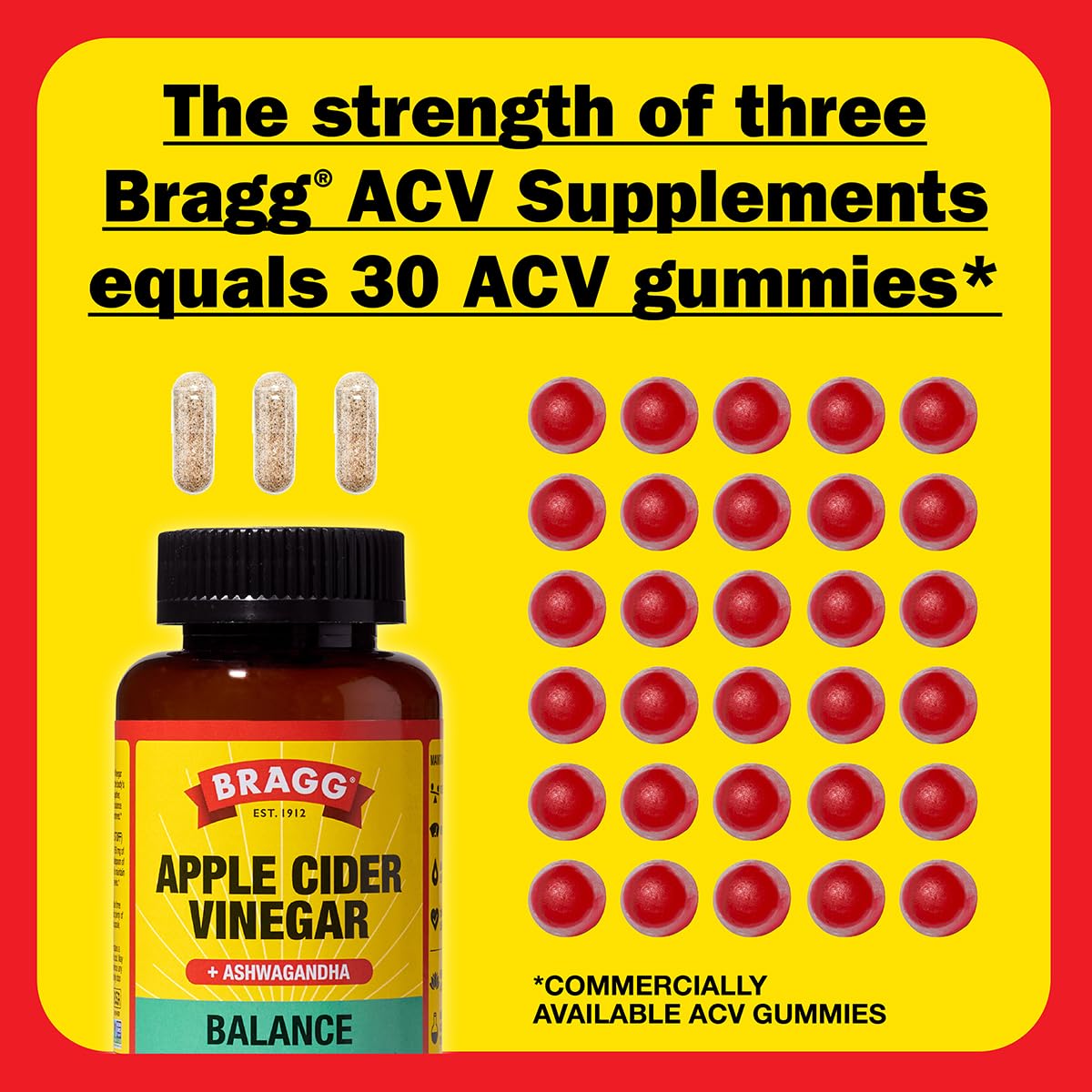 Bragg Daily Balance: etiqueta nutricional limpia, sin colorantes