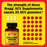 Dosis diaria de Bragg Energy ACV Capsules para energía sostenida.
