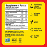 Bragg Energy ACV Capsules ingredientes de calidad para veganos.