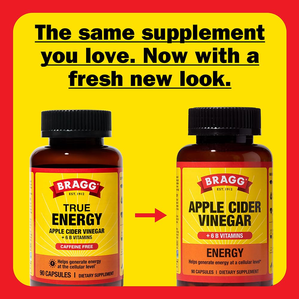Bragg Energy ACV Capsules sin azucar para regímenes conscientes.