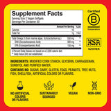 Bragg Omega-3 vegano empaque sin colorantes ni gluten.