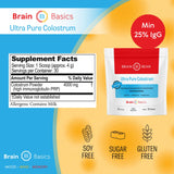 Brain Bean Colostrum mezcla con frutas para batido sabroso.