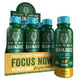 BrainJuice Shot descafeinado durazno mango, botella lista para tomar cuando necesitas enfoque