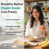 Bravado Labs DAO con Vitamina C para metabolismo equilibrado de histamina.