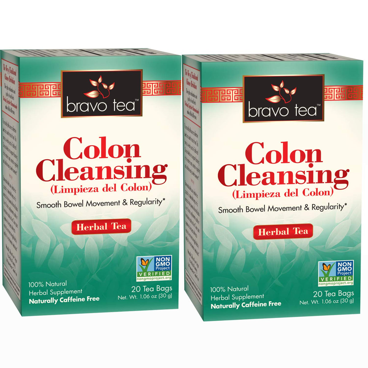 Bravo Tea limpieza del colon en bolsas infusión suave para uso diario