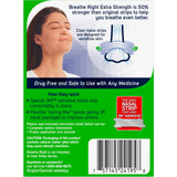 Breathe Right cinta nasal transparente para uso nocturno y descanso cómodo