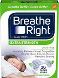 Breathe Right cinta nasal clara para aliviar la congestión sin fármacos