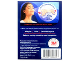 Aplicación nocturna de tiras nasales Breathe Right para dormir mejor