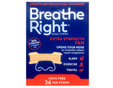 Tiras nasales Breathe Right en paquete de 3 para apertura nocturna de las vías respiratorias