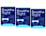 Tira nasal transparente de Breathe Right para piel sensible y respiración más cómoda