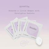Breatherapy Breathe parche adherido a la ropa para uso discreto.