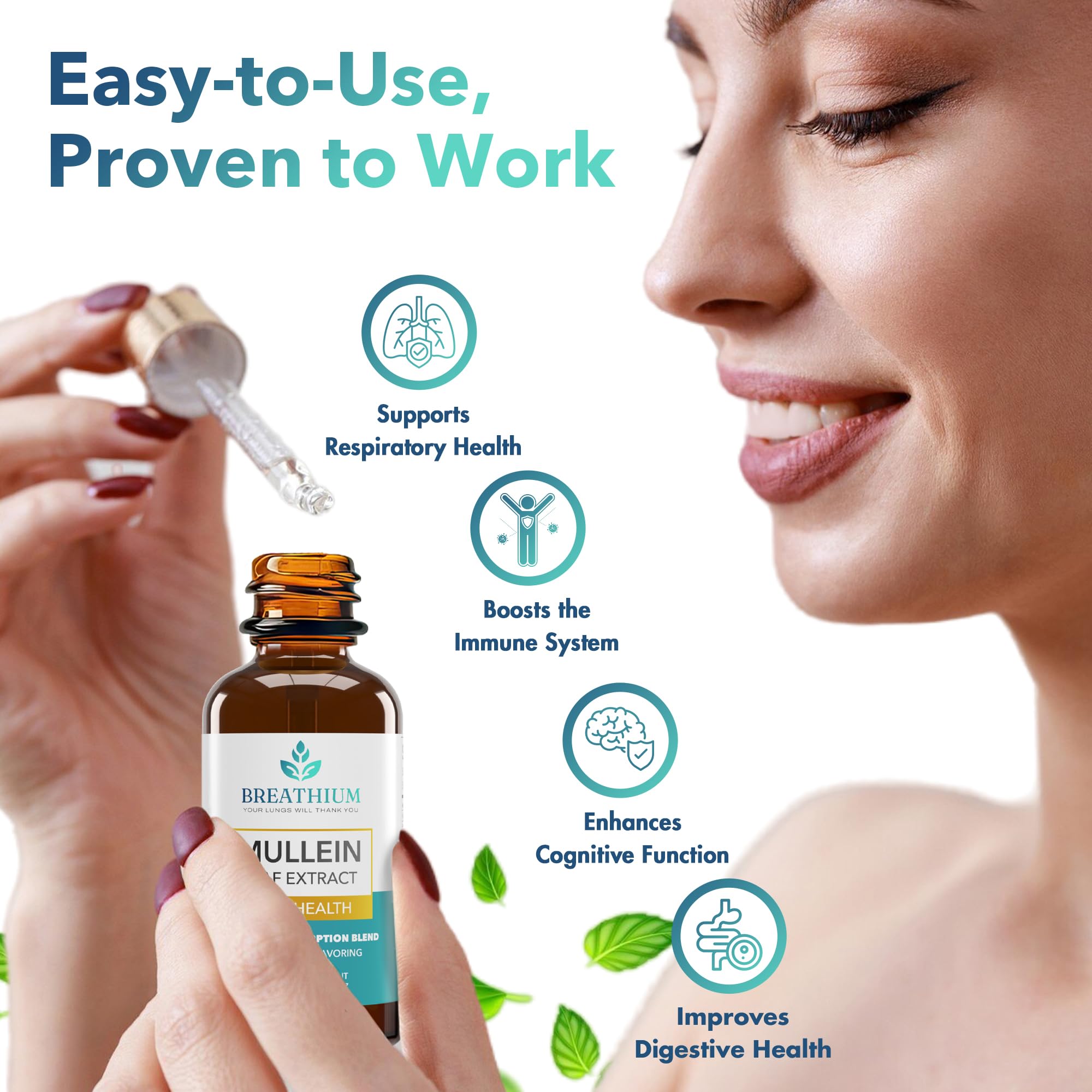Breathium Gotas Verbascum - Etiqueta clara facilita conocer ingredientes