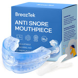 BreazTek pieza bucal anti ronquidos con ajuste personalizado para un descanso más cómodo.