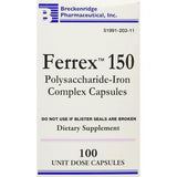 Breckenridge Ferrex 150, empaque sin blister para almacenamiento práctico