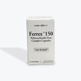Ferrex 150 de Breckenridge, cápsulas de hierro, apoyo diario para energía y salud