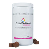 Breeder’s Edge Breed to Wean envase compacto: fácil almacenamiento.