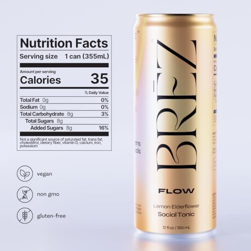 BRĒZ Flow: abrir la lata, aroma cítrico y floral presentes en la bebida.