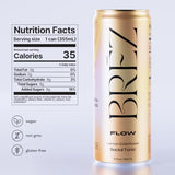 BRĒZ Flow: abrir la lata, aroma cítrico y floral presentes en la bebida.