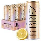 BRĒZ Flow: lata con melena de león y flor de saúco, refrescante para socializar sin alcohol.