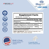 Bricker Labs Magtein: beneficios cognitivos posibles para memoria y enfoque.