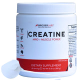 Bricker Labs Creatina Monohidrato: polvo disuelto en vaso para energía rápida durante entrenamientos