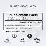 Bricker Labs Creatina Monohidrato: pureza certificada sin sabor ni rellenos