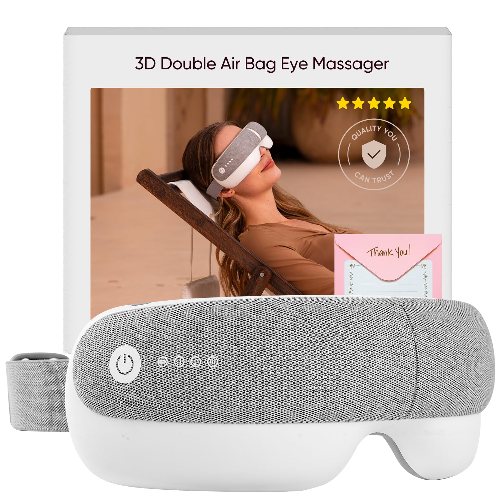 Bridigi Masaje Ocular 3D con airbags para relajación visual en casa