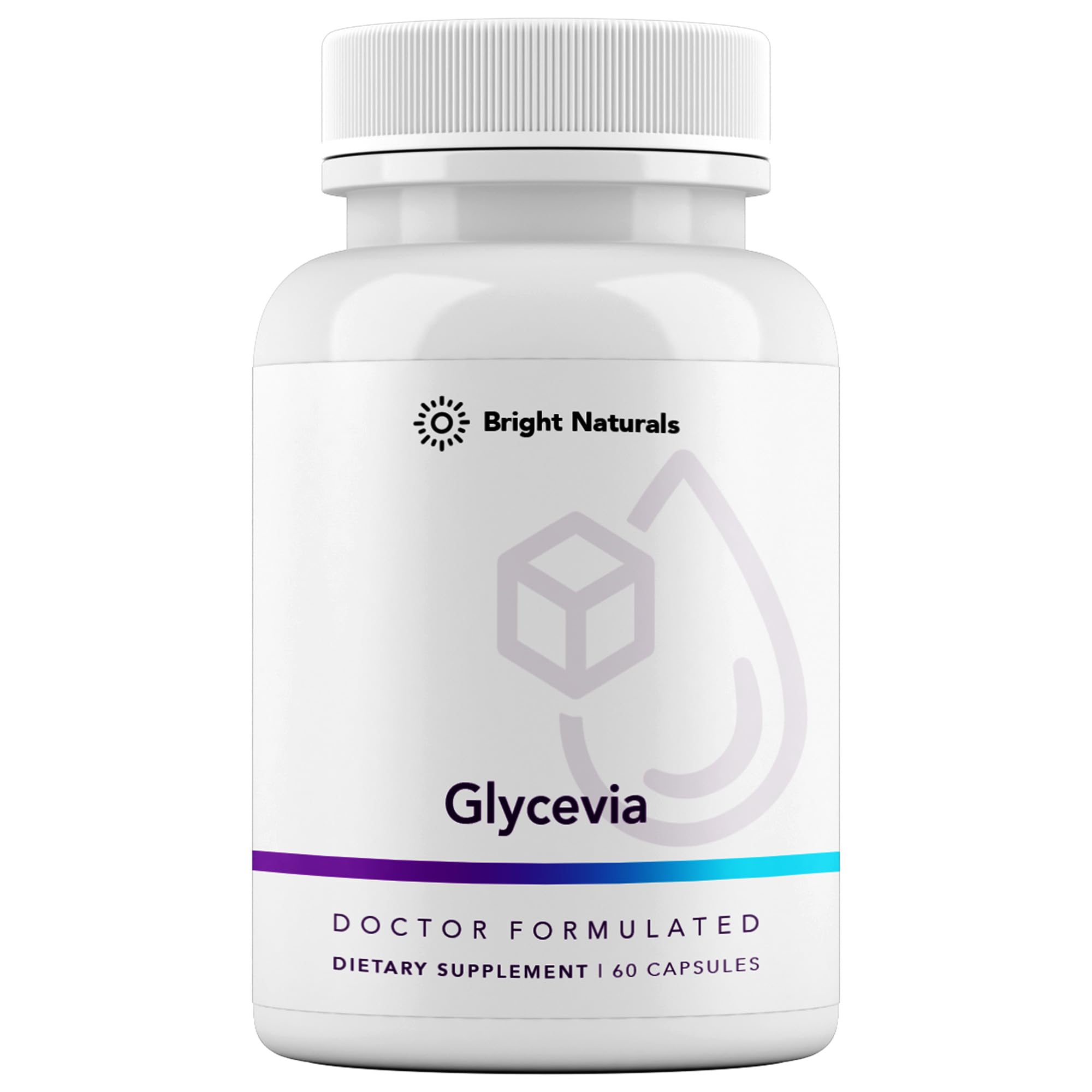 Bright Naturals Glycevia: botella-vertido, ritual suave de inicio diario para apoyo de energía sostenida.