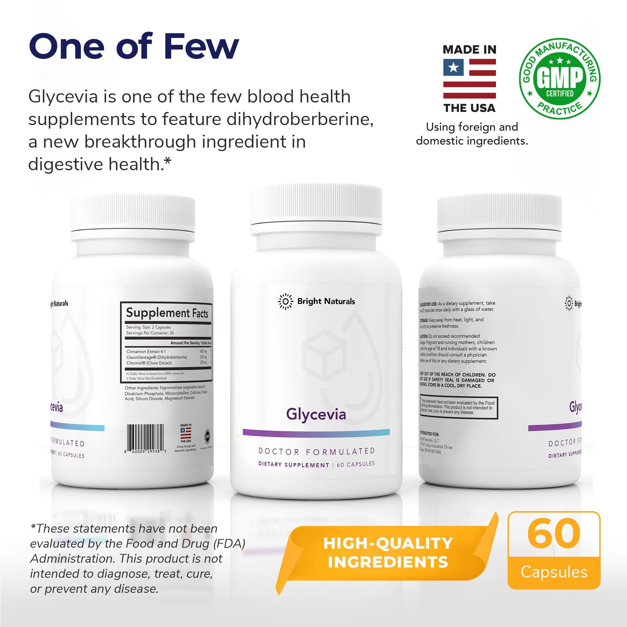 Bright Naturals Glycevia: fórmula-epigenetica, enfoque moderno para apoyar procesos naturales del cuerpo.