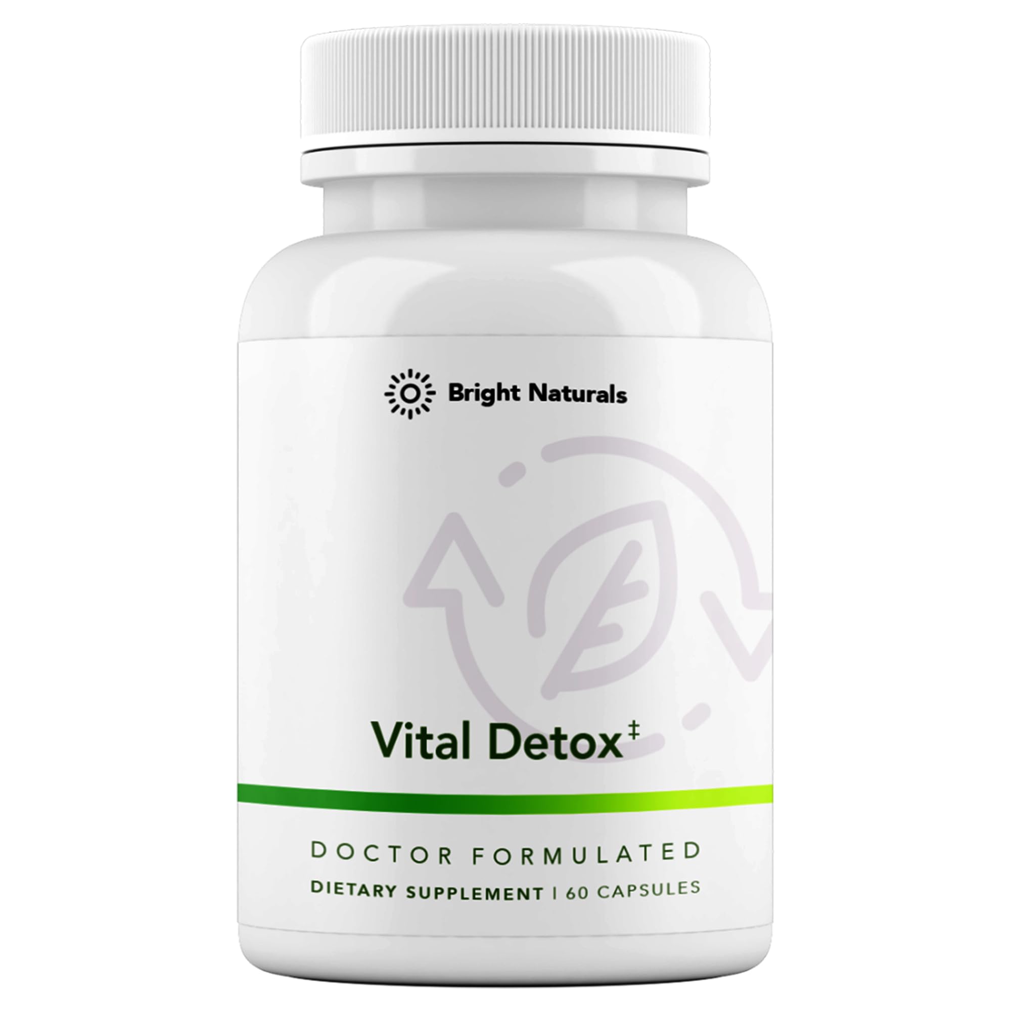 Bright Naturals Vital Detox: bote de cápsulas para apoyo hepático diario