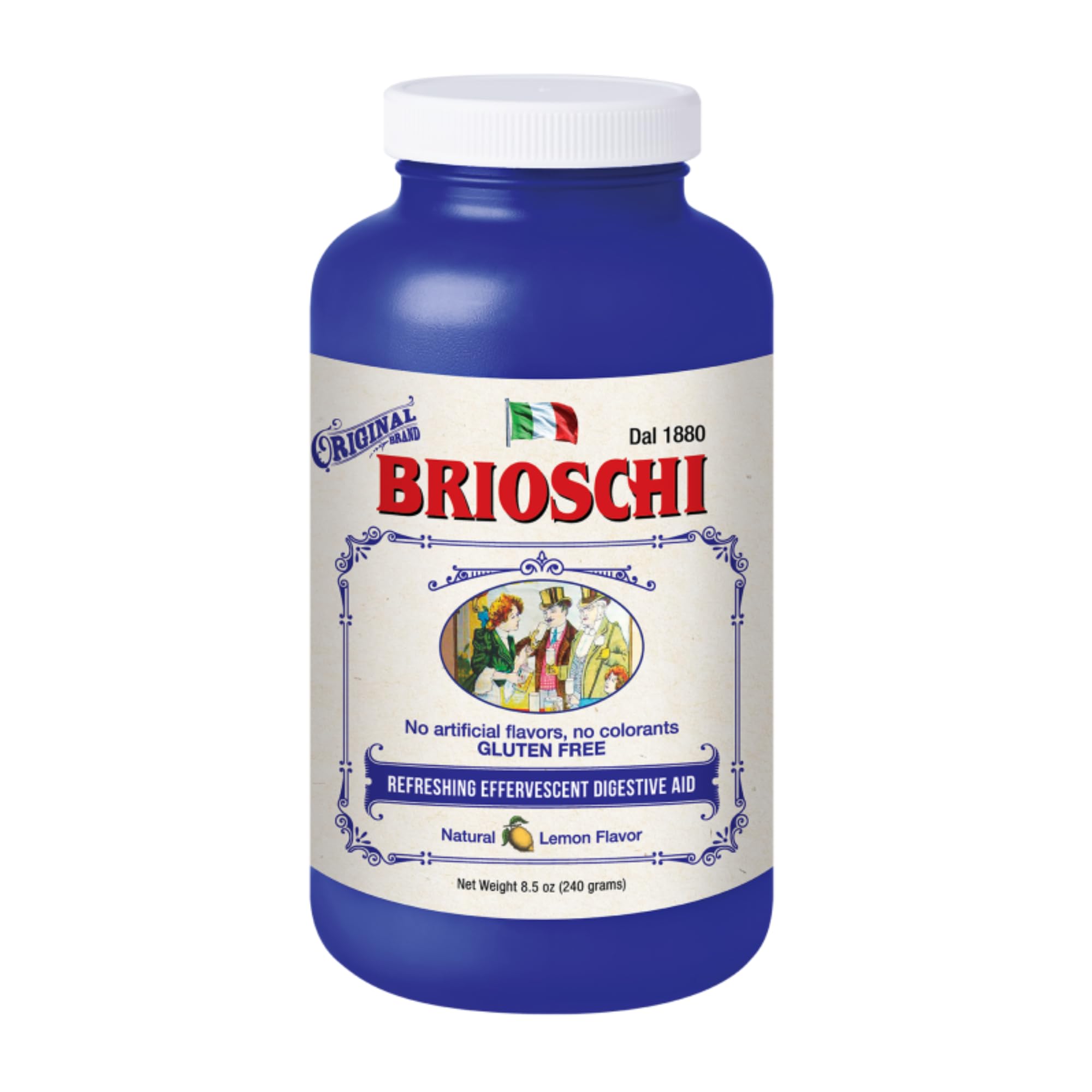 El empaque de 2 botellas de Brioschi está diseñado para el hogar.