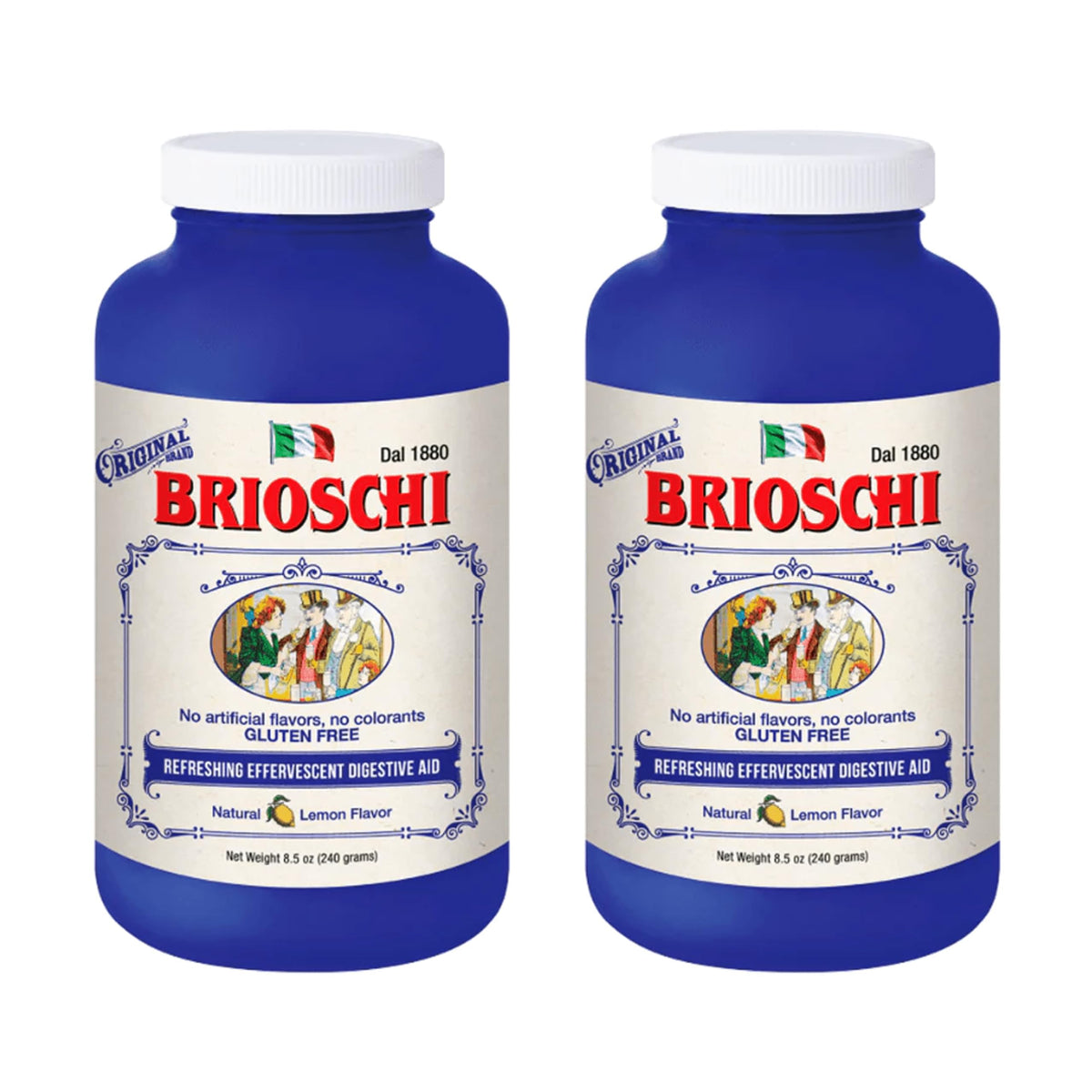 Las tabletas de Brioschi con limón son efervescentes para malestar estomacal.
