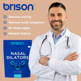 Brison dilatadores nasales doble dureza: ideal para descanso nocturno y actividad física.