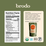 Brodo base para sopas y guisos, sabor profundo